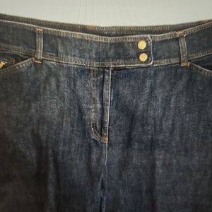 💙Jones New York 5 Pocket Wide Leg  Jeans,  20W (more like a 16 or 18) HtH 22"